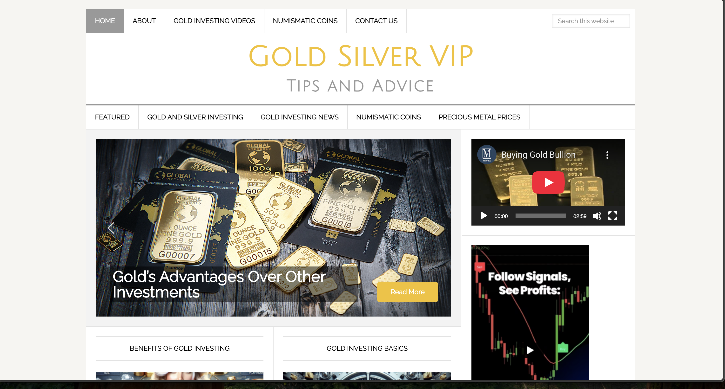 Gold bars and bullion